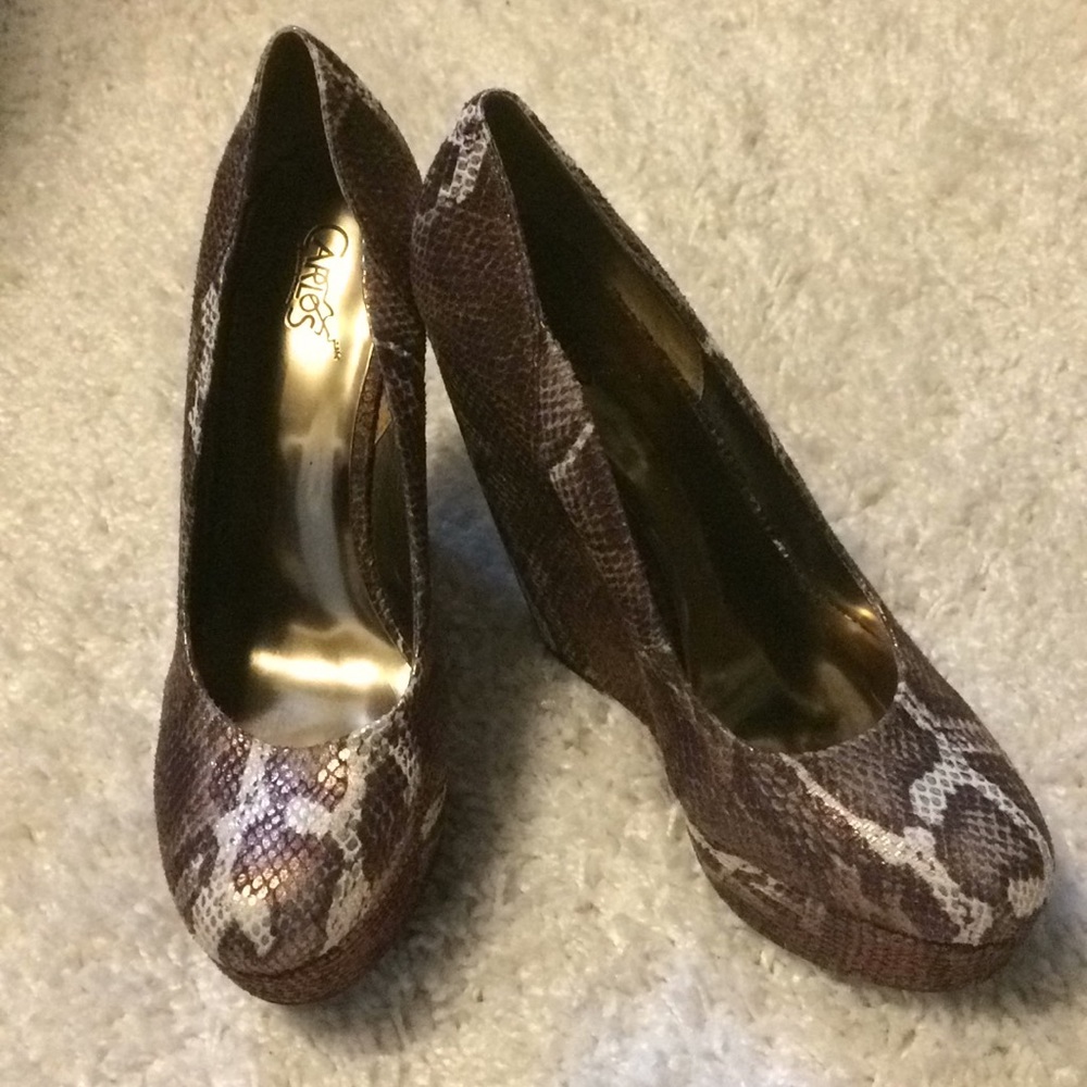 Carlos Santana Snakeskin Platforms